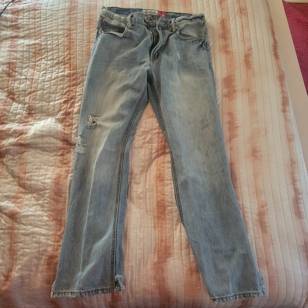 Aeropostale Men's 32×32 Light Blue Straight Jeans